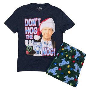 NWT Briefly Stated National Lampoon's Christmas Vacation Pajama Set PJ's Men's M